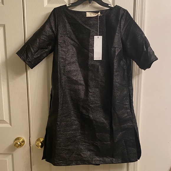 Marni Dresses & Skirts - Marni Shimmering Black Mini Dress